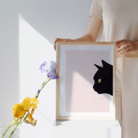 Schwarze Katze, Print